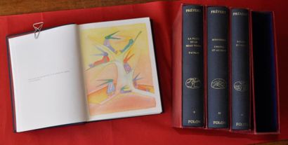 Jacques PREVERT Pardes, La Pluie, Histoires, Soleil. 4 volumes. Illustration de FOLON....