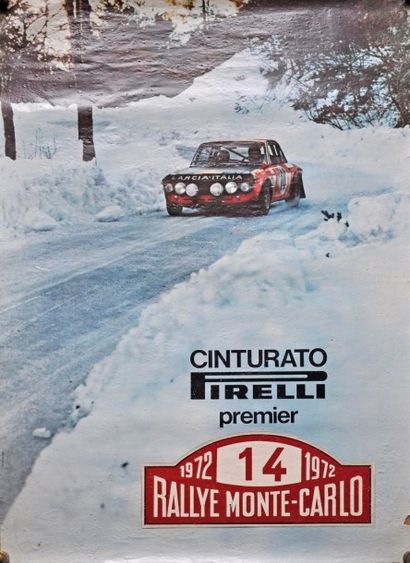Lancia Fulvia HF. Rallye Monte Carlo 1972. 1° Munari-Mannucci. Affiche 100x66cm
LANCIA...