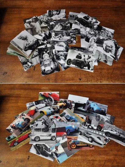 Raymond Sommer Ensemble de 50 photos (retirage) + Voitures de GP: Ensemble de 50...