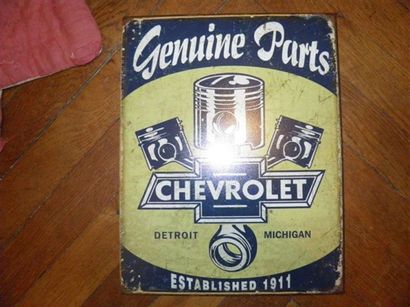 null Plaque CHEVROLET Génuine Parts