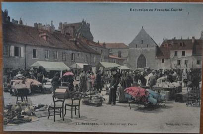 Besançon : marché aux pucesbr2n 1 carte postale...