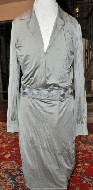 GUY LAROCHE COLLECTION Robe de cocktail grise (T-38)