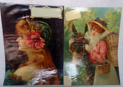 null 4 procédés photo lithographiques vers 1900. 43x31cm