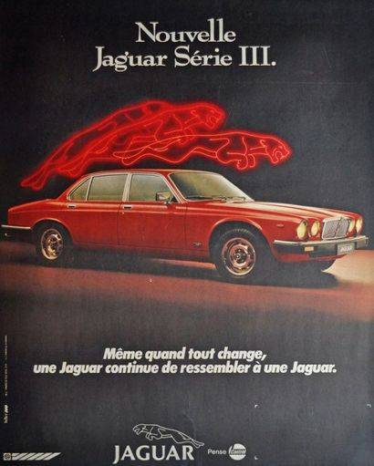 null Jaguar serie III. Affiche entoilée. 155x115cm