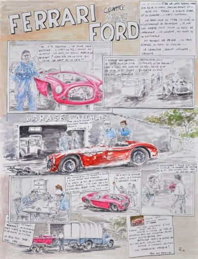 null François CHEVALIER. Ferrari avec Ford: Le garagiste de Villefranche de Rouergue....