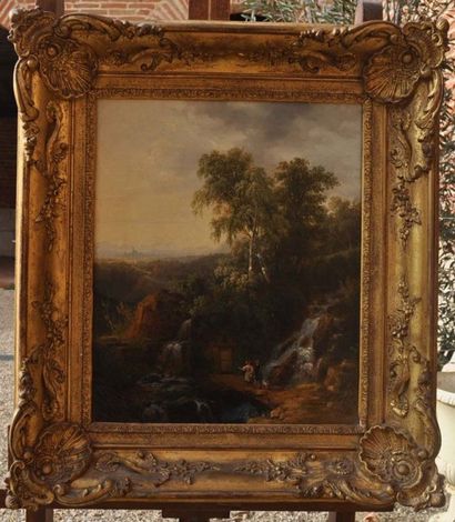 Alexandre Luis RICHARD (Maître du peintre BRASCASSAT- Millau 1782- Toulouse 1859)....