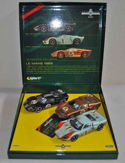 null 1 Coffret SCALEXTRIC (Triple Ford Le Mans 1966 versions fin de course)