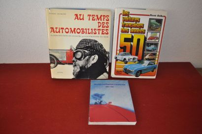 Voitures Françaises Lot de 3 livres " Au temps des automobilistes" par Dumont, Ed....