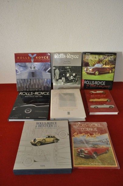 ROLLS ROYCE & BENTLEY Lot de 8 livres "Rolls Royce & Bentley depuis 1931" par Schrader,...