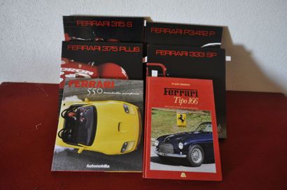 FERRARI Lot de 6 livres "Ferrari tipo 166" par Rogliatti, Ed. 1984 + "Ferrari 550...