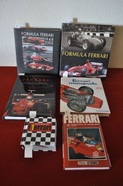 Monoplace/Formula Lot de 6 livres "Ferrari monoposto" , Ed. 1997 + "Formula Ferrari...