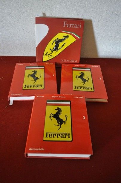 FERRARI "Le livre officiel" Ed. 1999 + "Ferrari Opeia Omnia 1946-2000" Vol. 1, 2,...