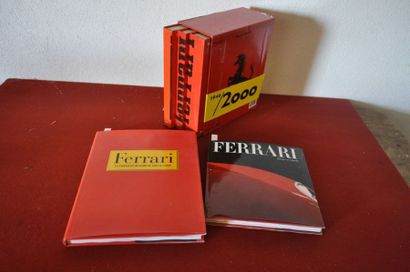 null Lot de 3 livres "Ferrari, histoire et Légende", Ed. 1991 + "Ferrari, la fabuleuse...