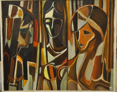 Joseph ESPALIOUX Visages Huile sur toile

Signée en bas à gauche

81x100cm