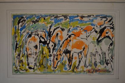 Joseph ESPALIOUX Les chevaux 25 techniques mixtes

Huile sur papier, carton ou toile

entre...