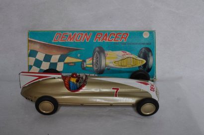 null Voiture de course « Demon racer » à friction 1960 ? made in Japan ? 29 cm. Neuve...