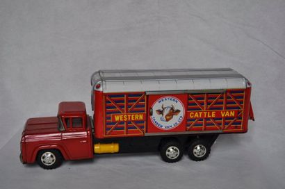 null Camion transport « Western Castle Van » tôle litho.- Made in Japan- 1970- 39...