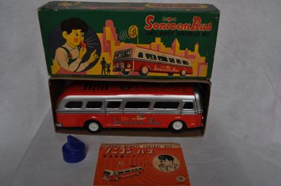 null Bus « Sonicon » Japon ? 1950 ? complet en boîte avec antenne et sifflet - Neuf...