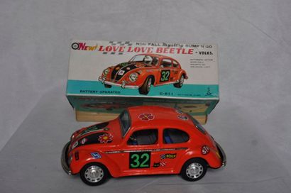 null Volkswagen « love love beetle » à piles ? Japon 1970 ? neuve en boîte ? 24c...