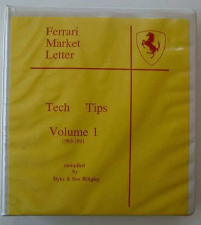 null Brochure: Numéro spécial Ferrari Market Letter + Carton 1981 -1990 (1 numéro...