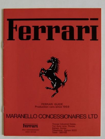 null 1 Brochure Maranello Concessionaire 1981 