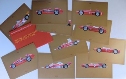 Le Ferrari mondiali: dossier de 10 affichettes...