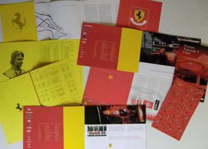 8 Brochures F1: Ferrari Formula 1 Club 