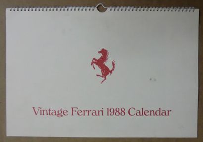 null Lot de 22 Calendriers Ferrari simples 