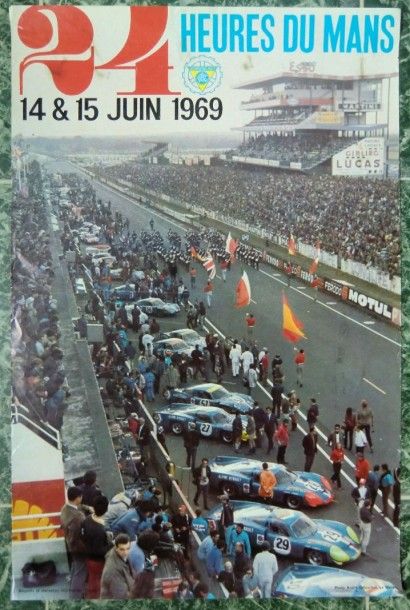 null 1 Affiche: 24h du Mans 1969 (60x40cm)