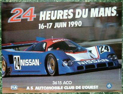 1 Affiche: 24h du Mans 1990 (40x53cm)