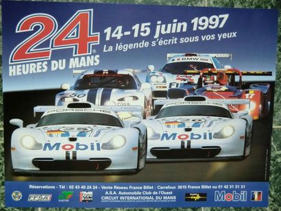 1 Affiche: 24h du Mans 1997 40x53cm)