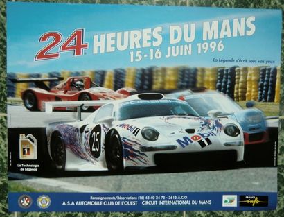 1 Affiche: 24h du Mans 1996 (40x53cm)
