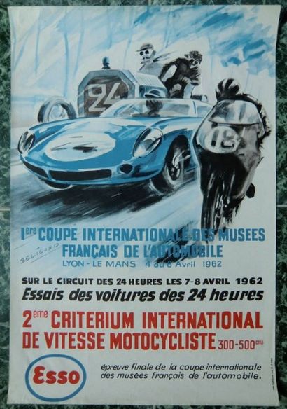 1 Affiche: 24h du Mans 1962 (60x40cm)