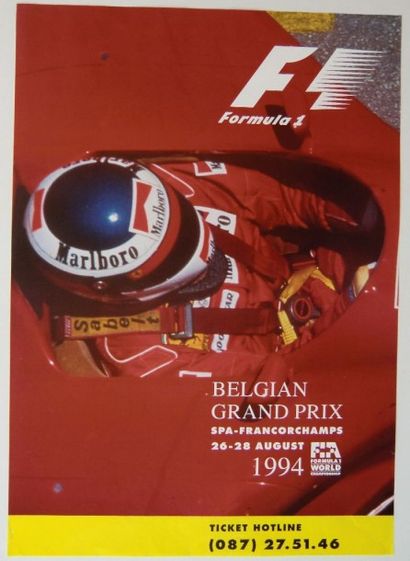 null 6 Affiches GP F1 Belgique 