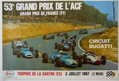 2 Affiches GP F1 France 1967 
