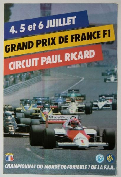 1 Affiche GP F1 France 