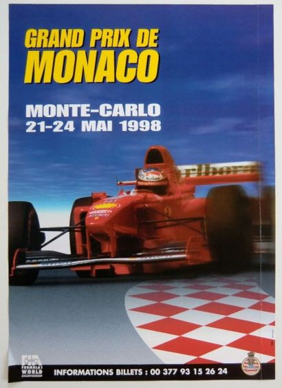  2 Affiches GP Monaco 1980 + 1998 