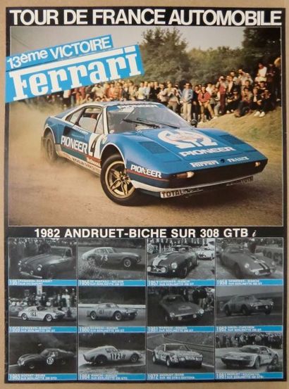 null 2 Affiches 308 Ferrari Andruet Tour démence 