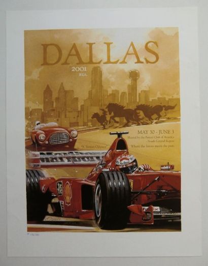 15 Affiches Ferrari USA 1984/Canada 