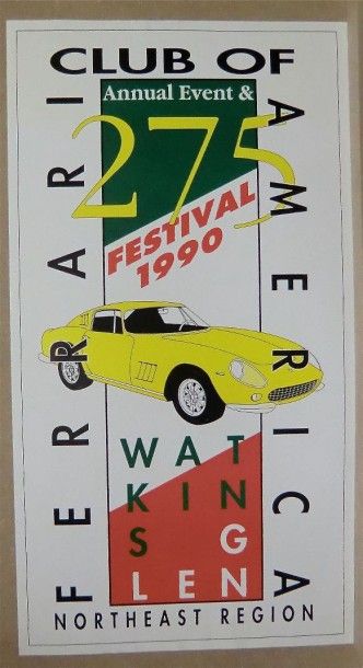 null 15 Affiches Ferrari USA 1984/Canada 