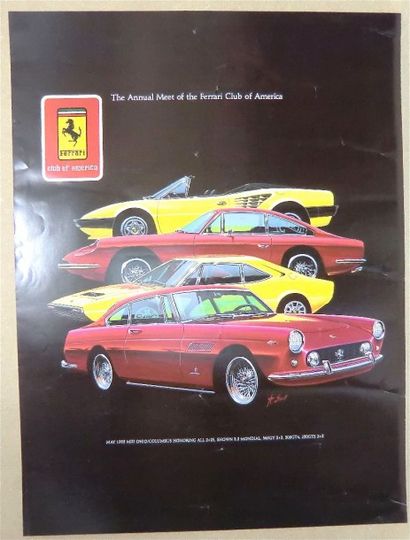 null 15 Affiches Ferrari USA 1984/Canada 