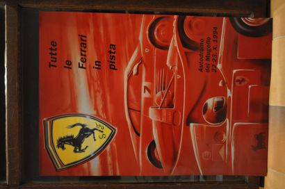 null 16 Affiches Ferrari Italie et Belgique: Francorchamps diverses années, Challenge,...