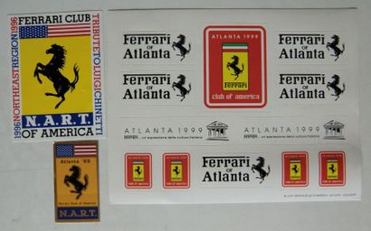 null Autocollants Ferrari & Clubs: Club Atlanta USA (3)
