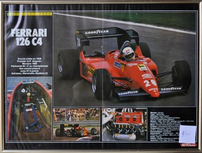 Ferrari: 126 C4 Arnoux 30x40cm 
