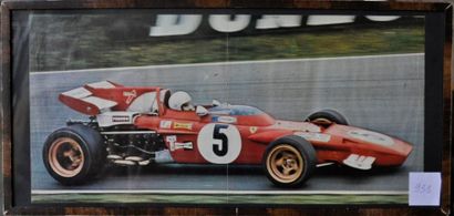 null Ferrari: 312 B1 #5 Race of Champ. 20x45cm 