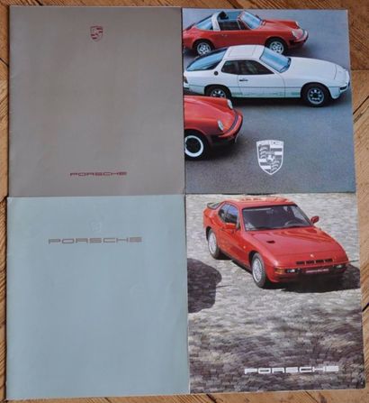 null Lot de 4 catalogues Porsche
