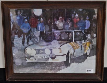 null Opel Ascona 400, Monte Carlo N° 4, A. Kullang. 25x30cm