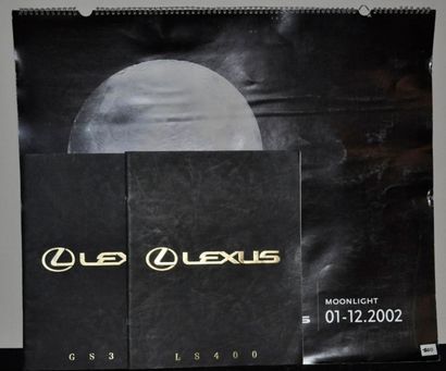 Lot de 3 calendriers: Lexus 2002, 58x68cm,...
