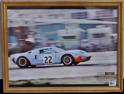 null Ford MKII N° 1, Le Mans 1966. 40x50cm