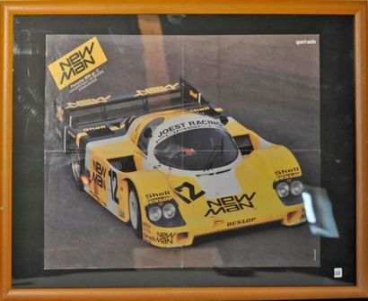 null PORSCHE 956 New Man N° 12 C. SCHINKENTANZ. 50x70cm